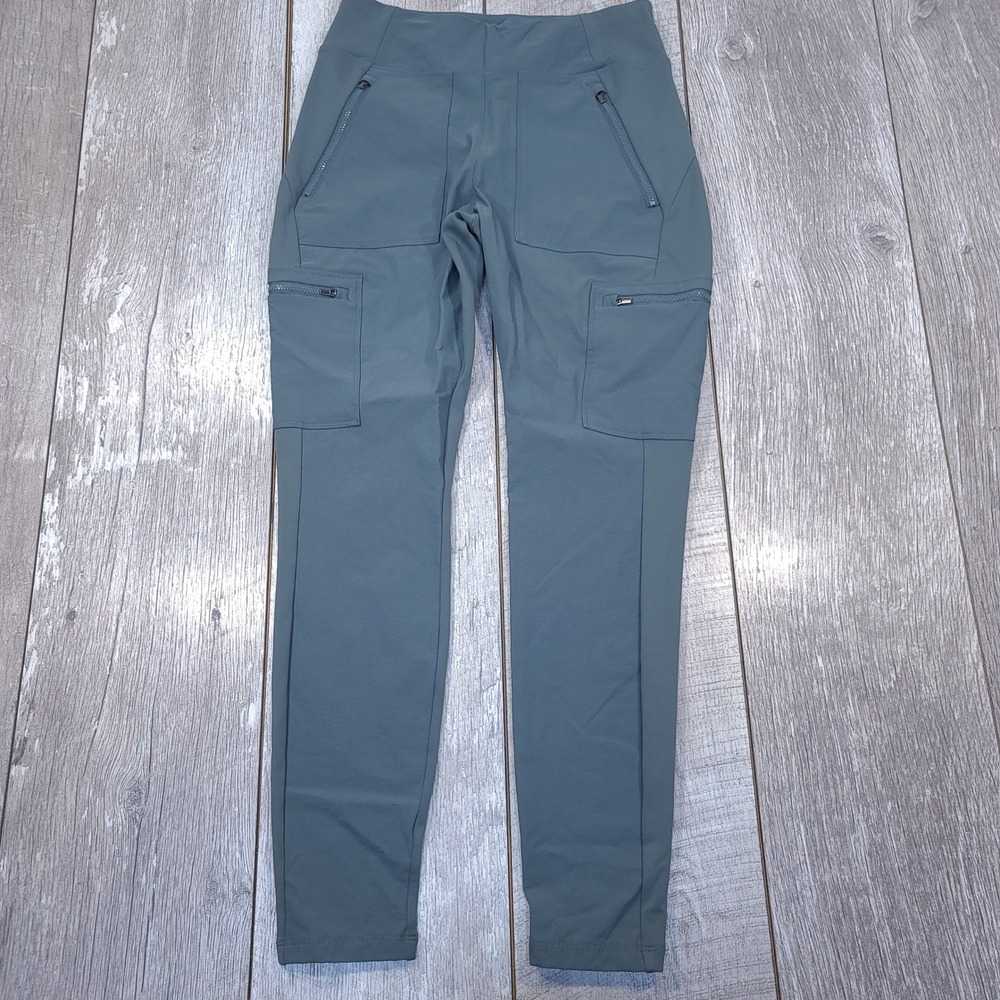 Athleta Headlands Hybrid Cargo Tight Women 6 Blue Gray Hiking Leggings
